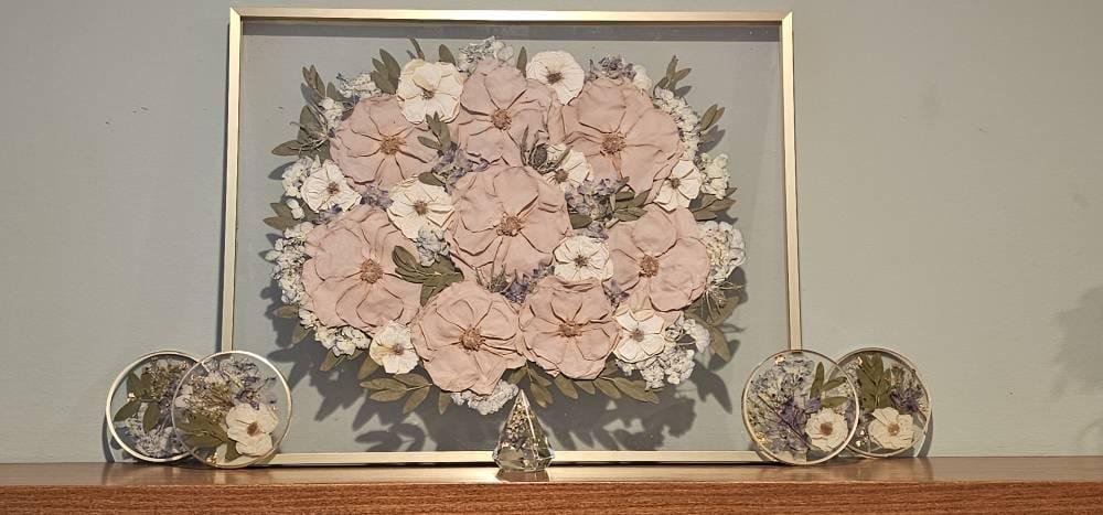 Preserved flowers from Stephanie's etsy review