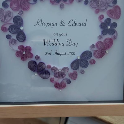 Personalised Wedding Gift, Mr & Mrs Gift, Personalised Wedding Frame ...