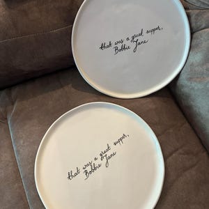 Ceramic personalized dinner plate