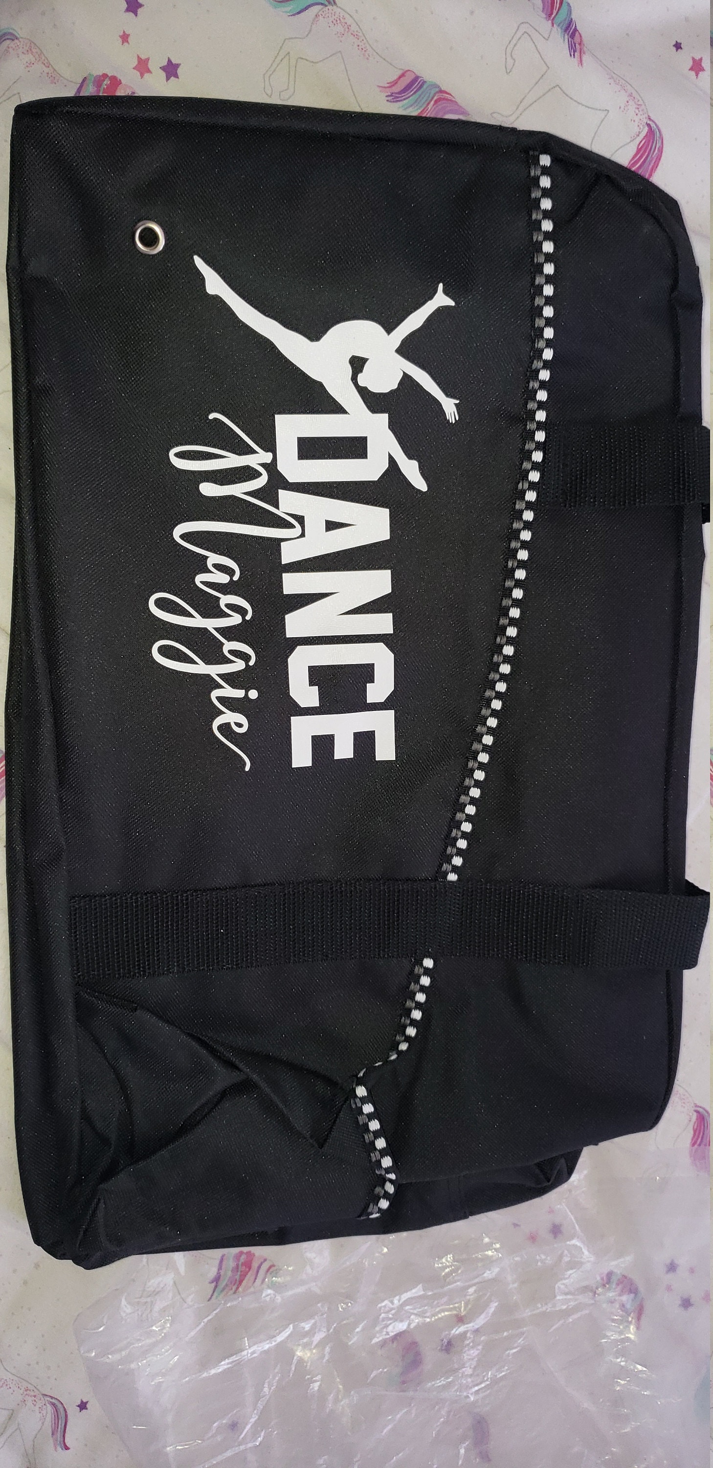 Personalized Dance Bag, Dance Bag, Custom Duffle Bag, Gray Duffle Bag, Black Duffle Bag, Dancer Gift, Sports Bag, Dancer Coach Gift