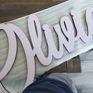 Name Sign Wooden Name Sign Nursery Name Sign Baby Name Sign Family Name Sign Custom Wood Name Sign Laser Cut Name Sign Name Crib Sign photo