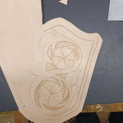 Roper Wallet Tooling Pattern Western Floral Pattern Sheridan Floral