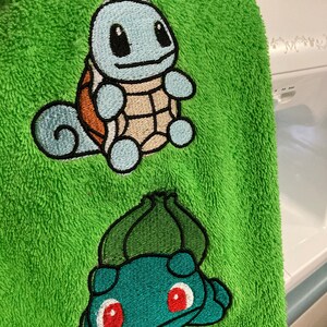 刺繍ファイル: 第一世代スターター (フシギダネ、ヒトカゲ、ゼニガメ