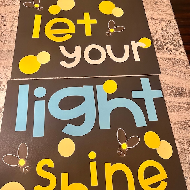 Let Your Light Shine Bulletin Board, Door Decoration, or Poster