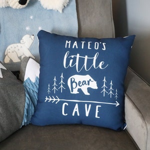 Regalo de niño bebé cueva de oso pequeño funda de almohada | Etsy