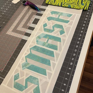 Blackletter Alphabet Quilt Pattern BUNDLE Uppercase Lowercase FPP ...