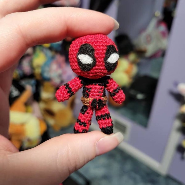 Deadpool Crochet Pattern - Instant Download - Amigurumi Plush Doll ...