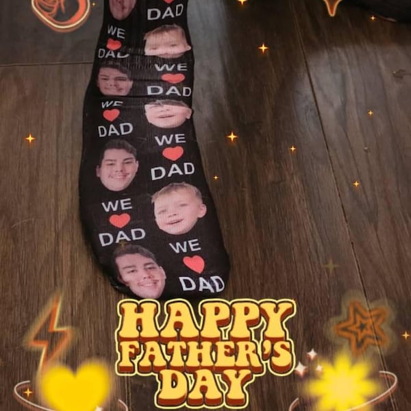 Custom Father's Day Socks, Custom Face Socks, Personalized Socks, Gifts ...