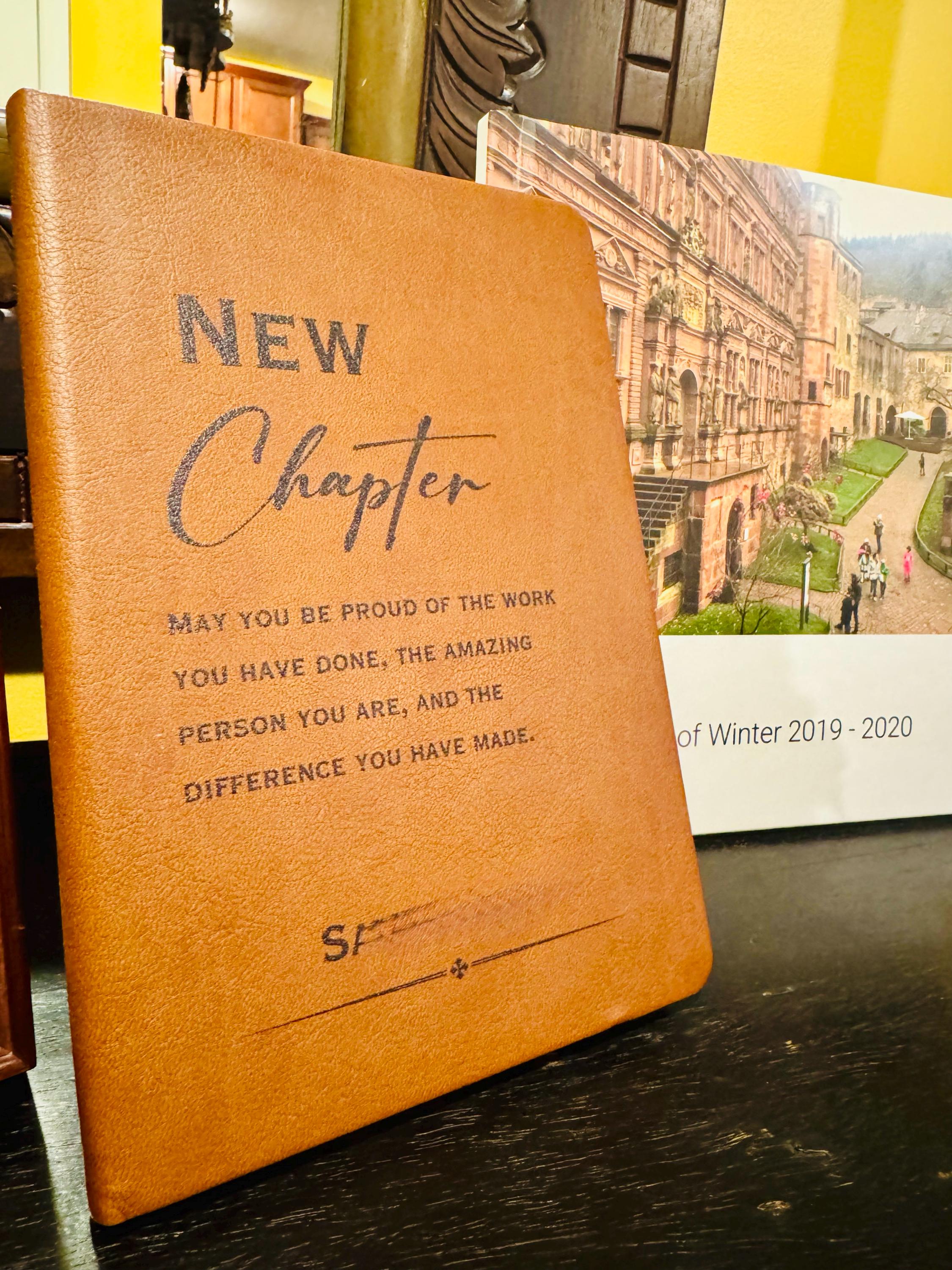 New Chapter Journal - Retirement Gift, Retirement of Coworker, Retirement Gifts for Women Coworker, Nurse Retirement, Corporate Gifts, Boss