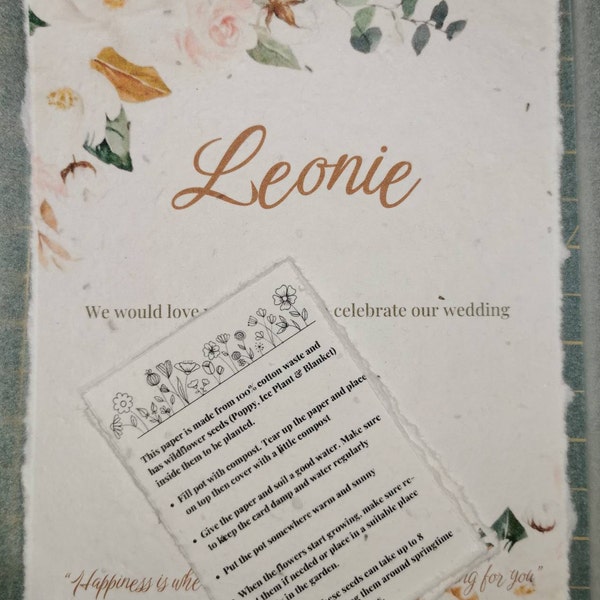 A4 Plantable Seed Paper U2013 Printer Friendly - Wild Bloom Box