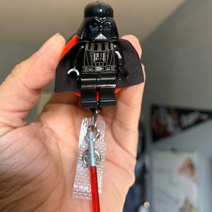 Darth Vader Badge Reel Made With LEGO Minifigure Pediatric ID