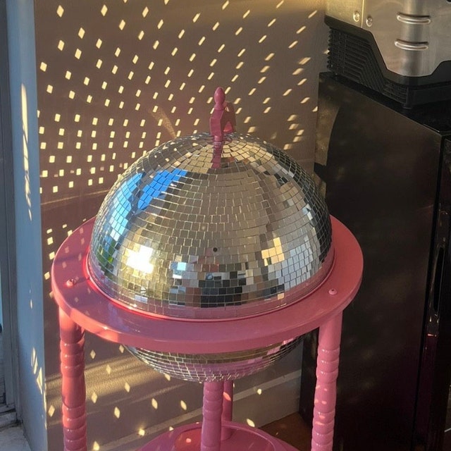 Glam Globes Disco Ball Bar Cart 