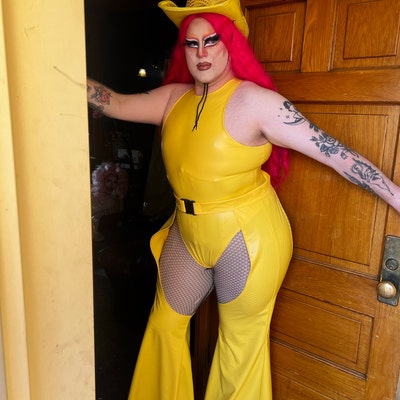 Custom Inked One Shoulder w Ruffle Leotard - Lycra main image 0