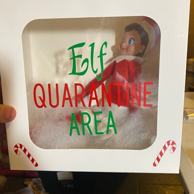 Elf Quarantine SVG File Christmas Elf Quarantine Cut Files Christmas ...