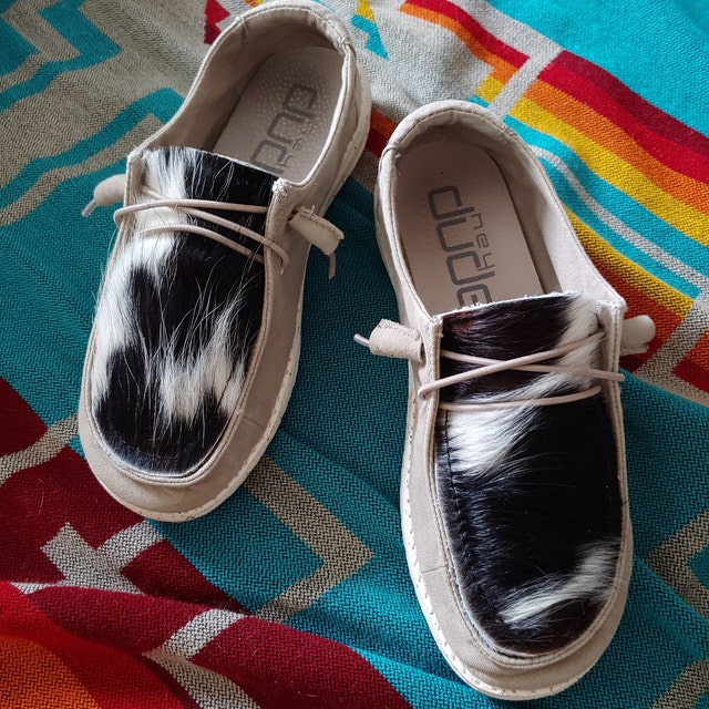 PREORDER Made to Order Cowhide Hey Dudes