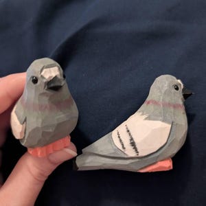 ハトの木製置物｜手彫りの鳥の像 インテリア - Etsy 日本