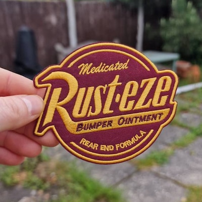 Rust-eze Logo Cars Movie Embroidered Iron-on Patch - Etsy