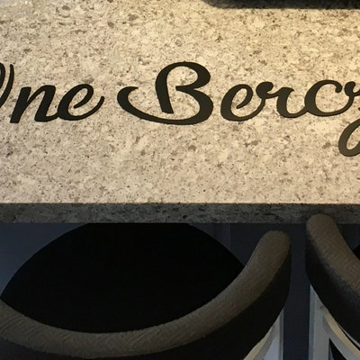 Script House Address Sign Address Sign Modern Address Art Decor Address ...