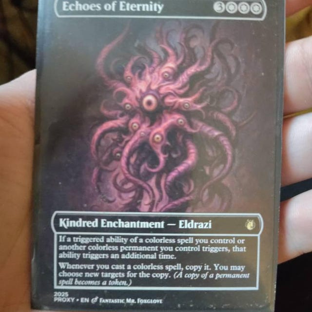 Echoes of Eternity | Proxy Card - Etsy