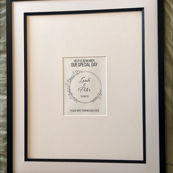 Personalised Wedding Signature Photo Mount - Bespoke Mount Boards for ...