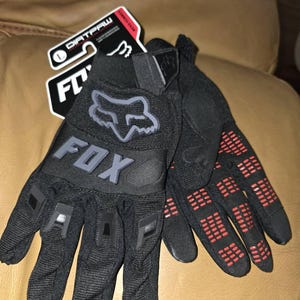 All Black Custom Fox Gloves