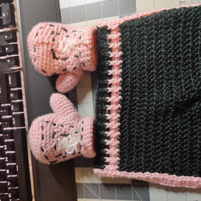 A customer's finished Baby Boxer Crochet Pattern