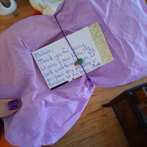 Michele added a photo of their purchase