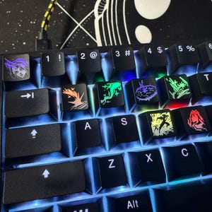 League of Legends Backlit Keycaps: Champion Abilities, Summoner