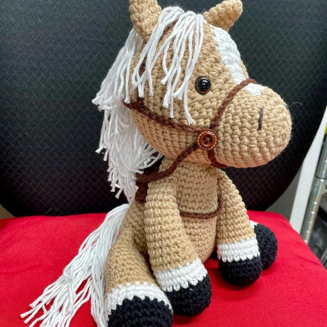 馬のあみぐるみかぎ針編みパターン - 即時ダウンロード可能商品 馬のあみぐるみかぎ針編みパターン - 即時ダウンロード可能商品
