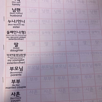 Korean Alphabet Hangul Printable Korean Flash Cards Vegetables and Fruits Learning Korean - Etsy