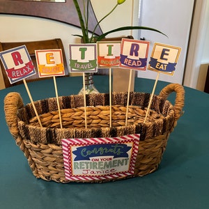 Retirement sale gift basket