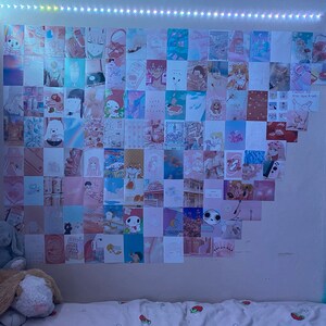 Anime Aesthetic Wall Collage Kit Kawaii Room Decor Anime - Etsy