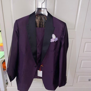 Suit for Men RED, Men Suits, Luxury Red Wedding Suits, Wedding Groom 3 ...