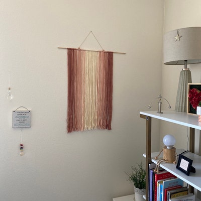 Dusky Pink Blush Ombre Wall Hanging - Etsy