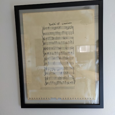 Custom Hand-drawn Sheet Music Decoration - Etsy