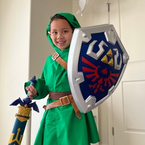 The Legend of Zelda Link Comic Con Cosplay Costume for Kids Children