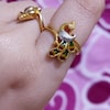 Wedding 22k Solid Gold Handmade Indian Ring Jewelry, Gift, Real Gold ...