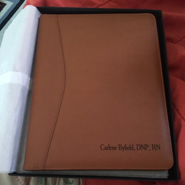 Personalized Brown Leather Portfolio Folder – LeatherNeo