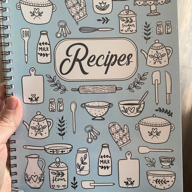 Journals Unlimited Recipe Book To Write In Your Own Recipes, Hard Cover  Cooking Journal With WGIS Ink Pen