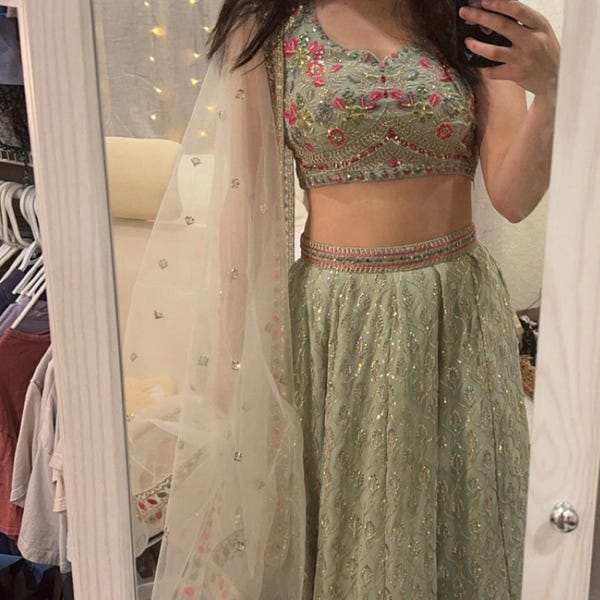Wedding Wear Wine Embroidered A Line Lehenga Choli
