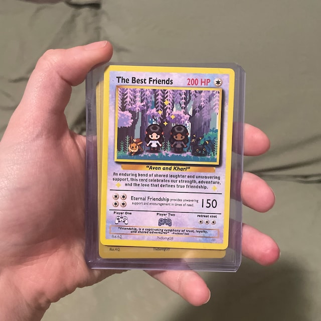 Custom Best Friend Pokemon Card - Gift for Bestie - Long Distance Present - Etsy Custom Best Friend Pokemon Card - Gift for Bestie - Long Distance Present - Etsy