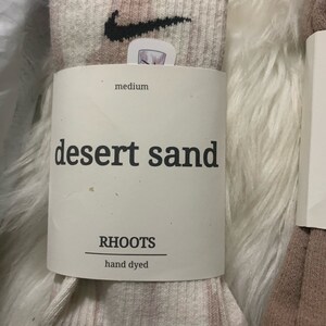 Nike Nude/neutral Hand-dyed Dri-fit Socks by RHOOTS - Etsy UK