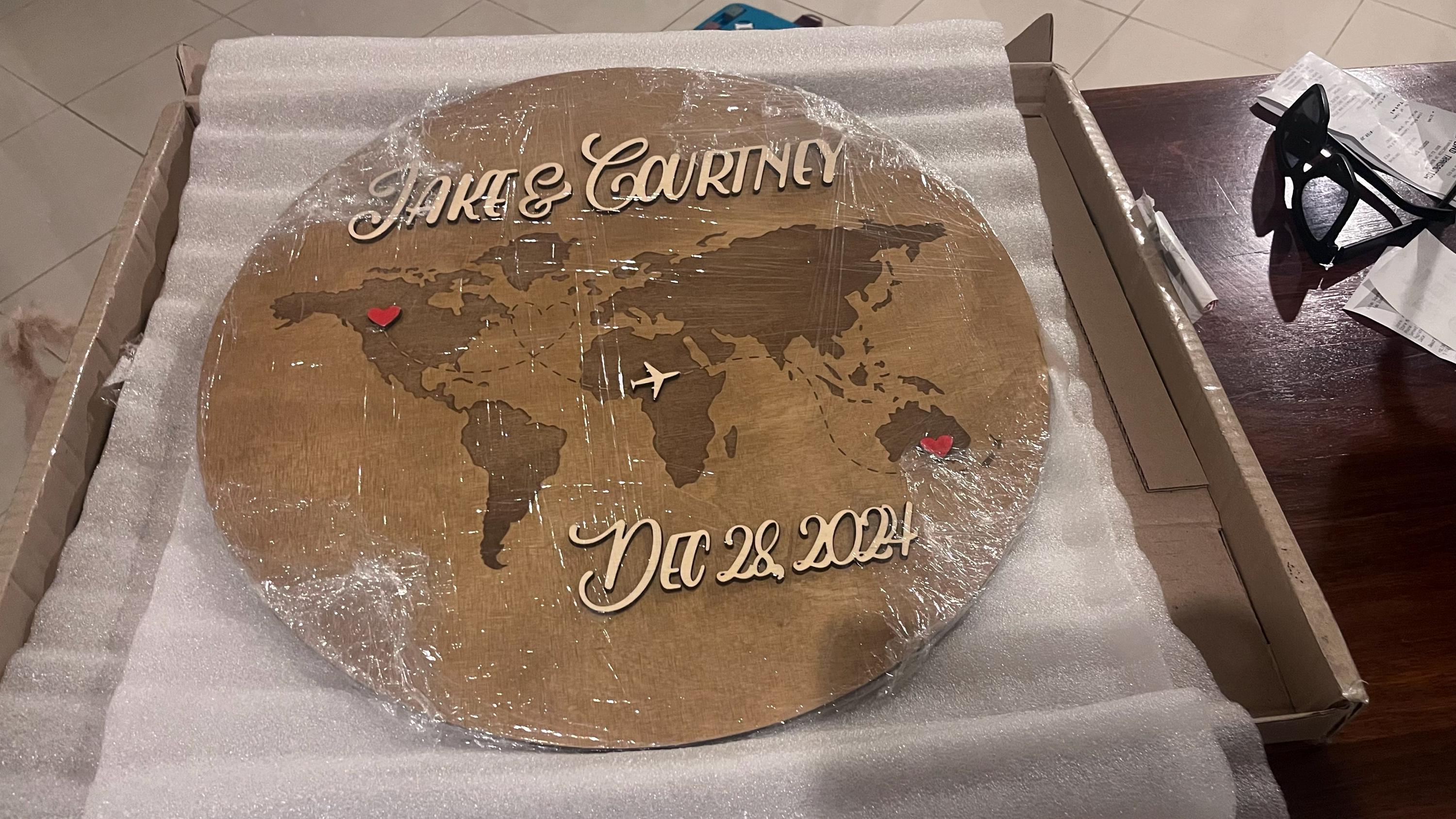 Guest Book World Map, Wedding Guest Book Sign, Wooden Guest Book World Map Decor, Alternative Guest Book, Adventure Awaits Sign Wedding
