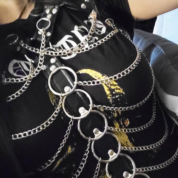 Rib Cage Chain Harness - Etsy UK