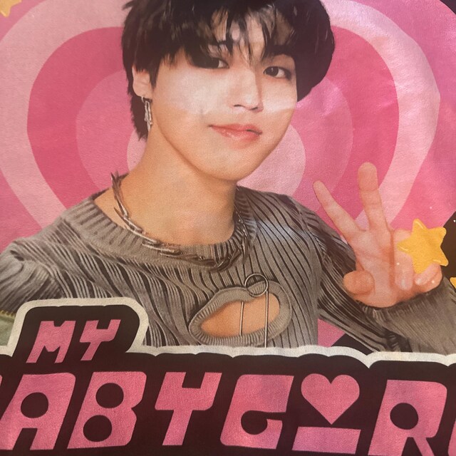 n.SSign ihanjun イハンジュン Tシャツ SKZ Han Selfie Y2k Babygirl Shirt, Stray Kids Han Long Hair