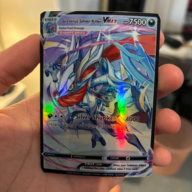 Greninja Vmax Gx Ex Vstar Ash Ketchum Gx Pokemon Card - Etsy Greninja Vmax Gx Ex Vstar Ash Ketchum Gx Pokemon Card - Etsy