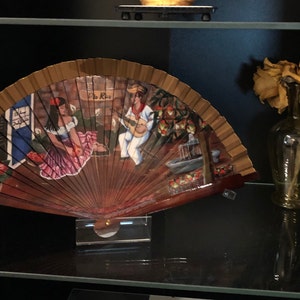 TEHAUX decorative fan collectibles display shelf display stands for  collectibles display shelves for collectibles folding bracket fans display  stand