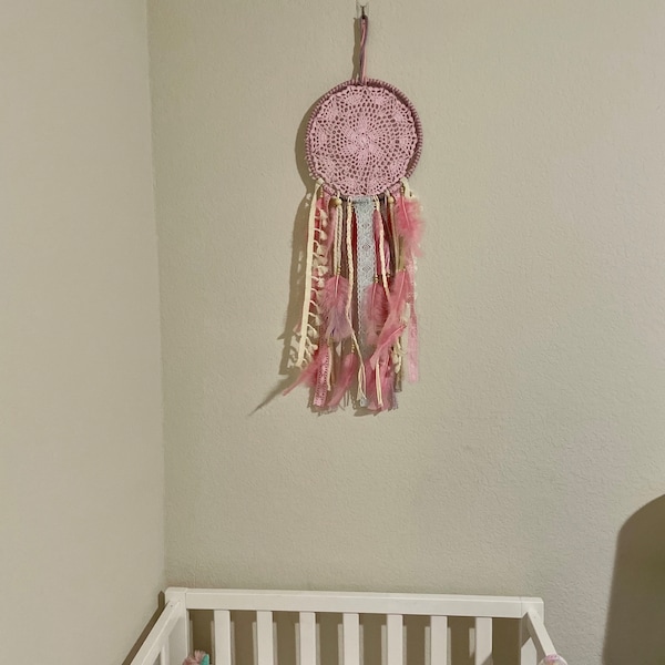 Purple Dreamcatcher for Kids Room Whimsical Decor for Girls Bedroom ...