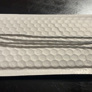 Round Box Chain, 2mm Round Box Chain, Sterling Silver Chain, .925 ...