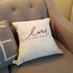 love calligraphy lives here Lives Here Pillow calligraphy Throw  decor Love home Etsy